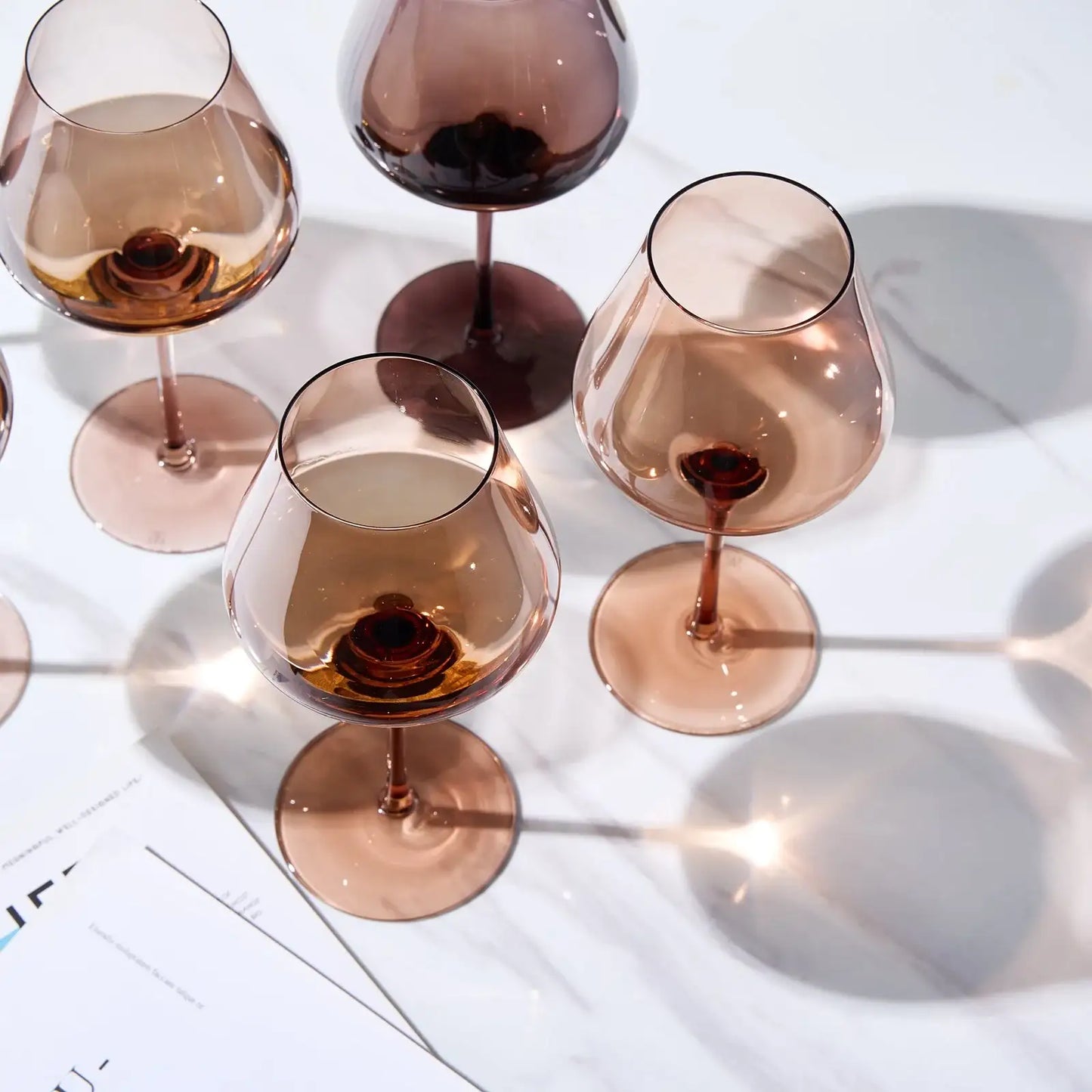 Venus Stemmed Wine Glassware, Set of 6