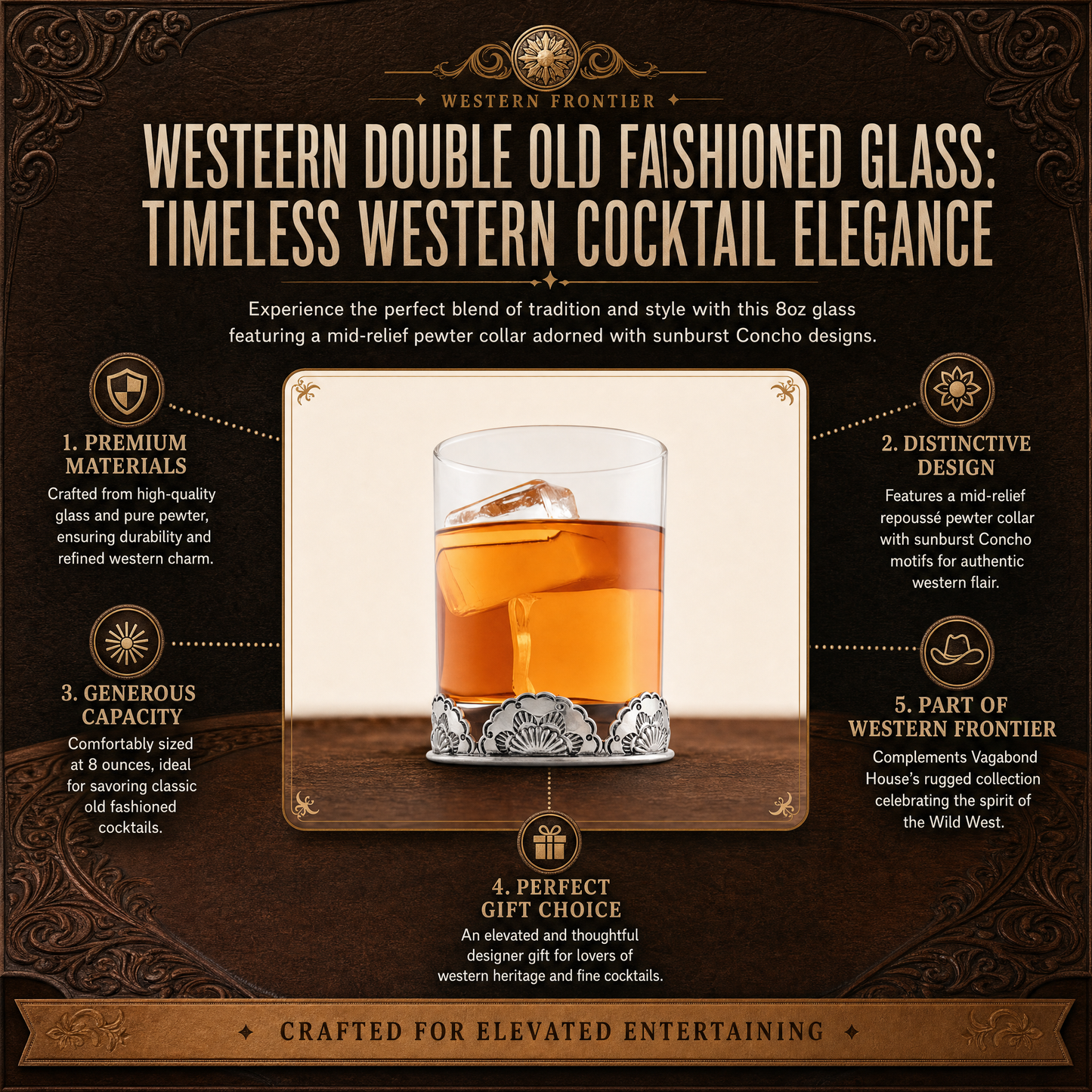 Western Double Old Fashioned Glass