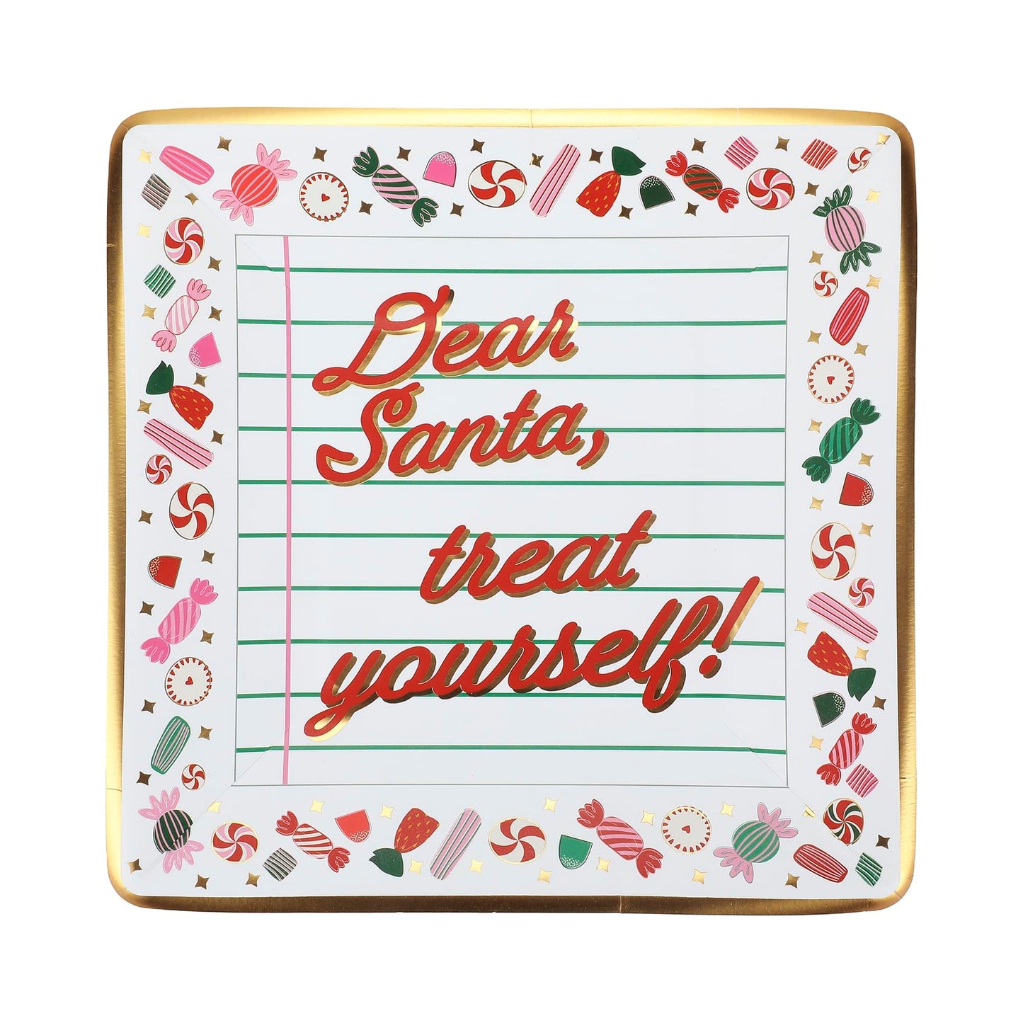 Santa Treats Dessert Plates (10 count)