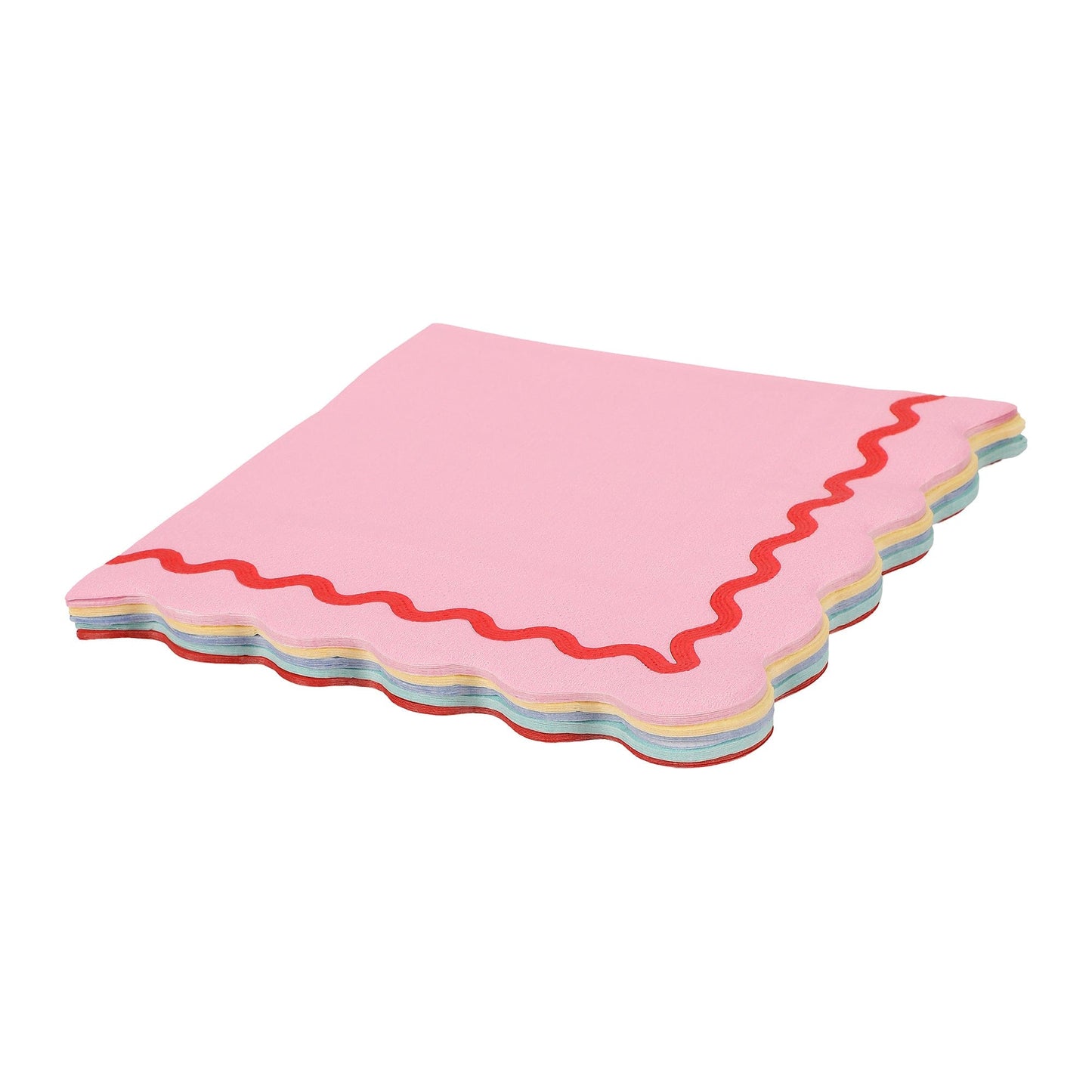 Rainbow Ric Rac Assorted Lunch Napkins (20 count)