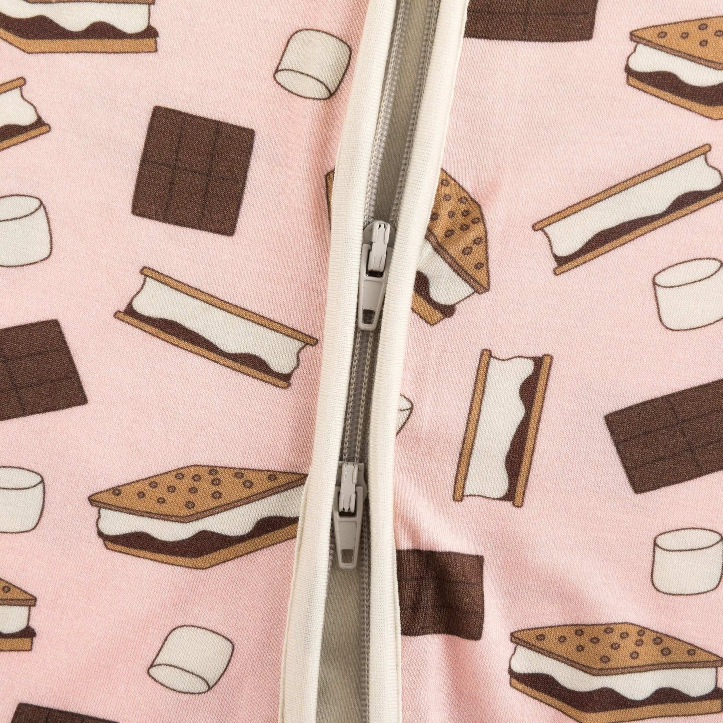 S'more to Love (Convertible Zip Footies) - Pink