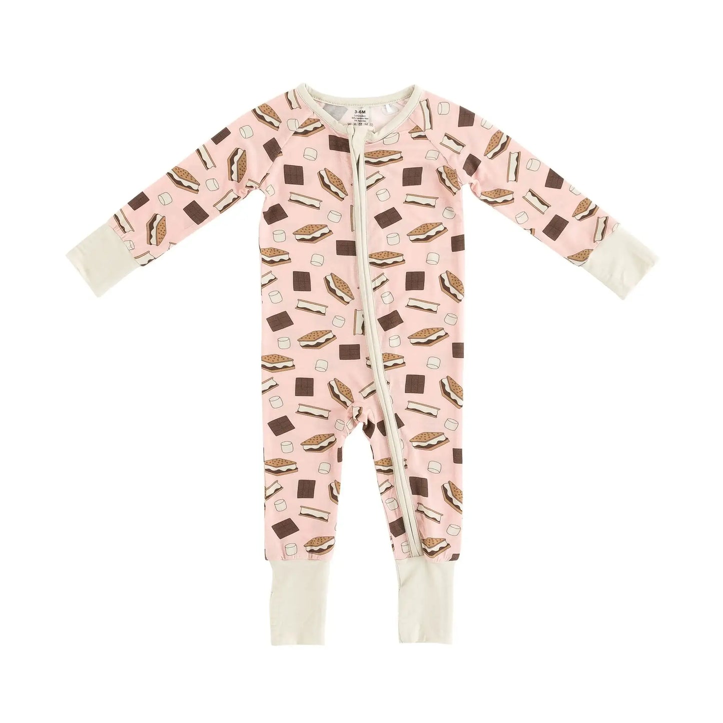S'more to Love (Convertible Zip Footies) - Pink