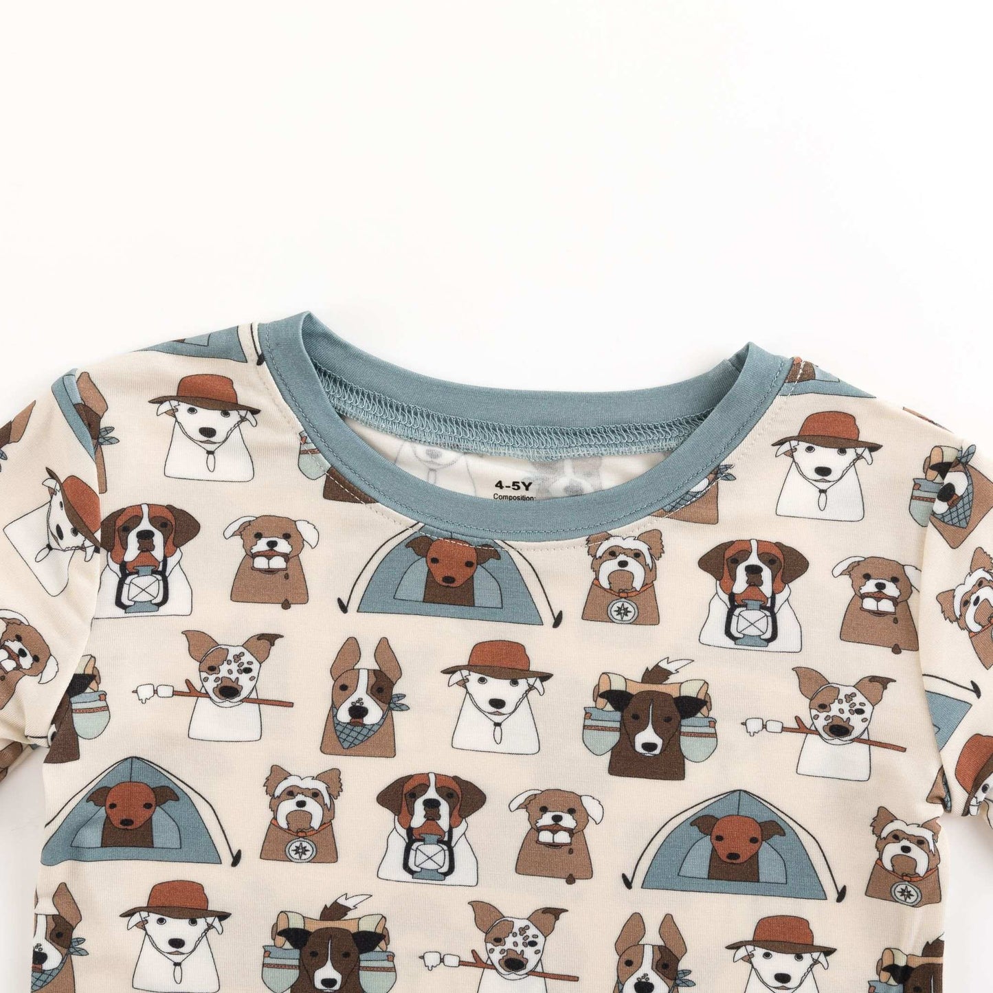Camp Paws (Long Sleeve PJ) - Blue