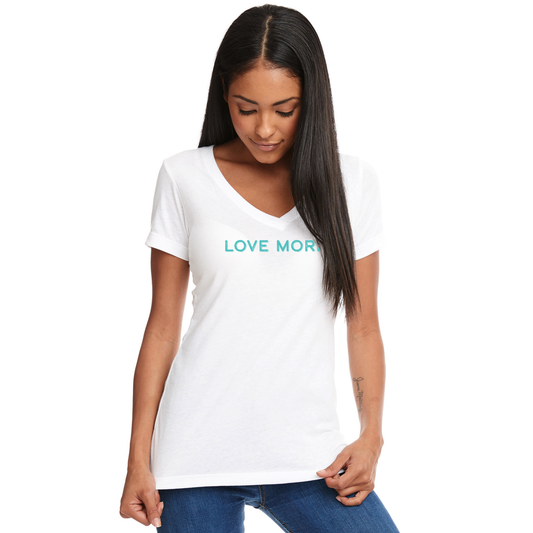 Love More White T-Shirt - 034