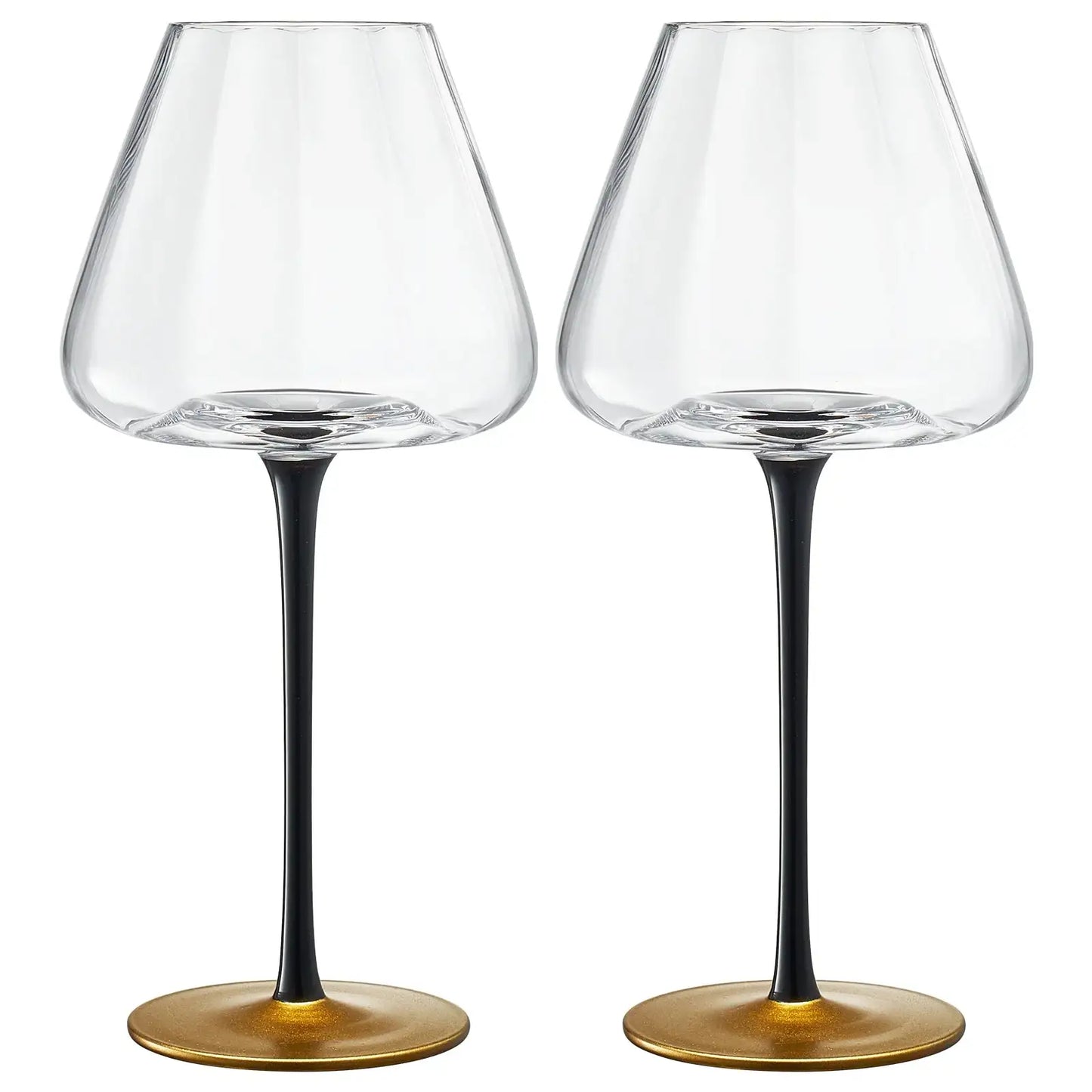 Venice Stemmed Wine Glassware, Set of 2