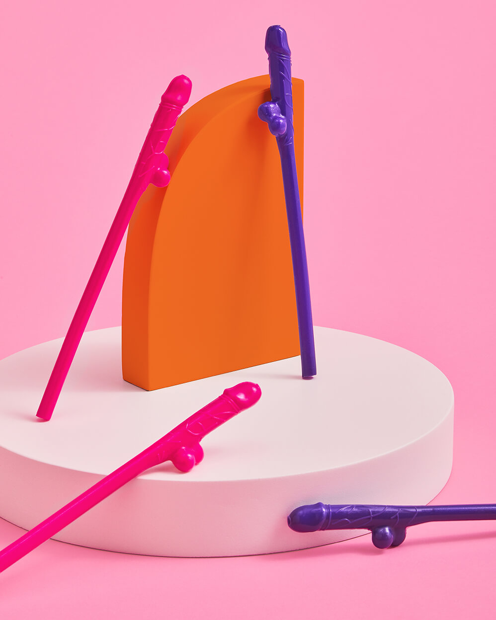 Same Straw Forever - 30 penis straws + confetti