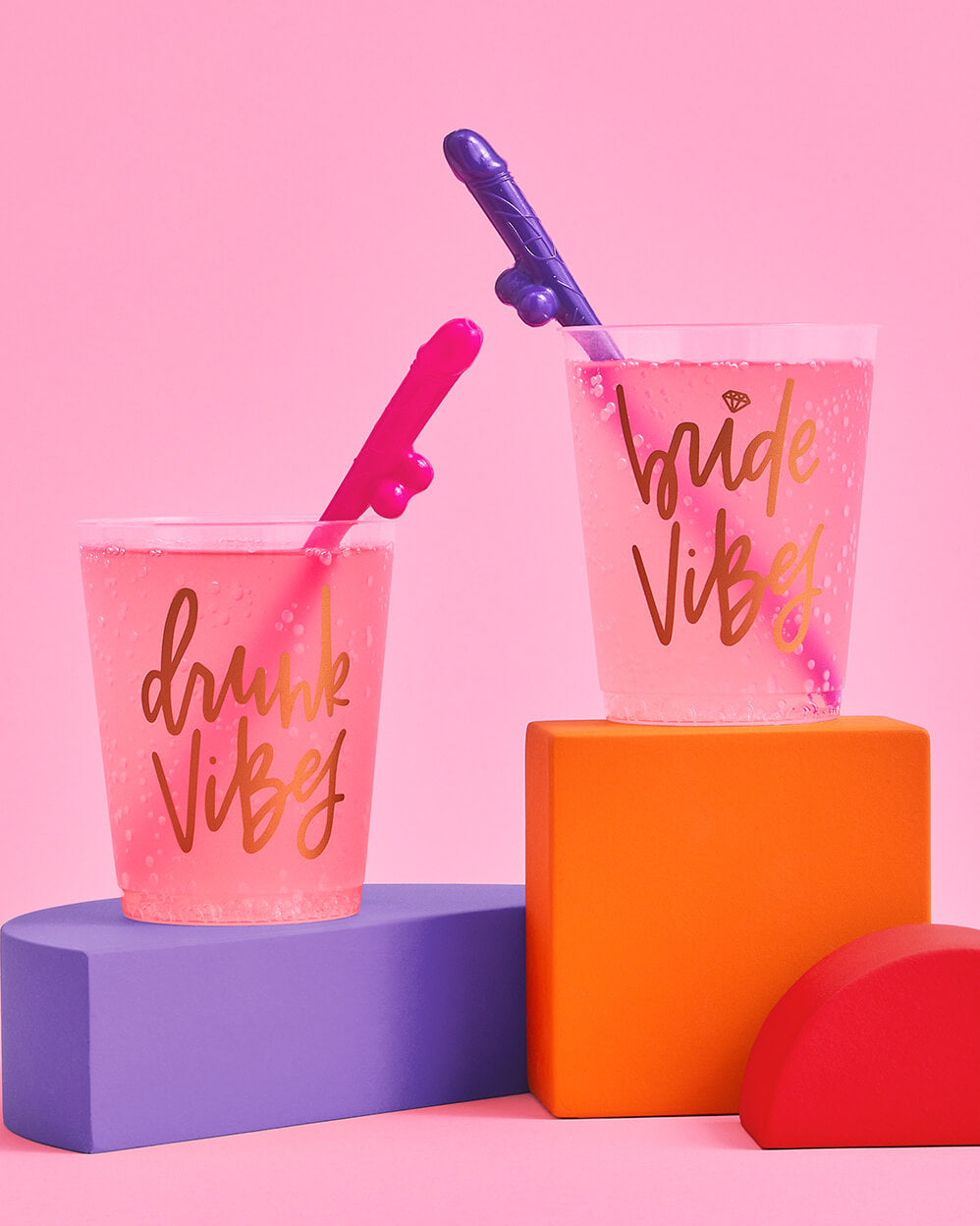 Same Straw Forever - 30 penis straws + confetti
