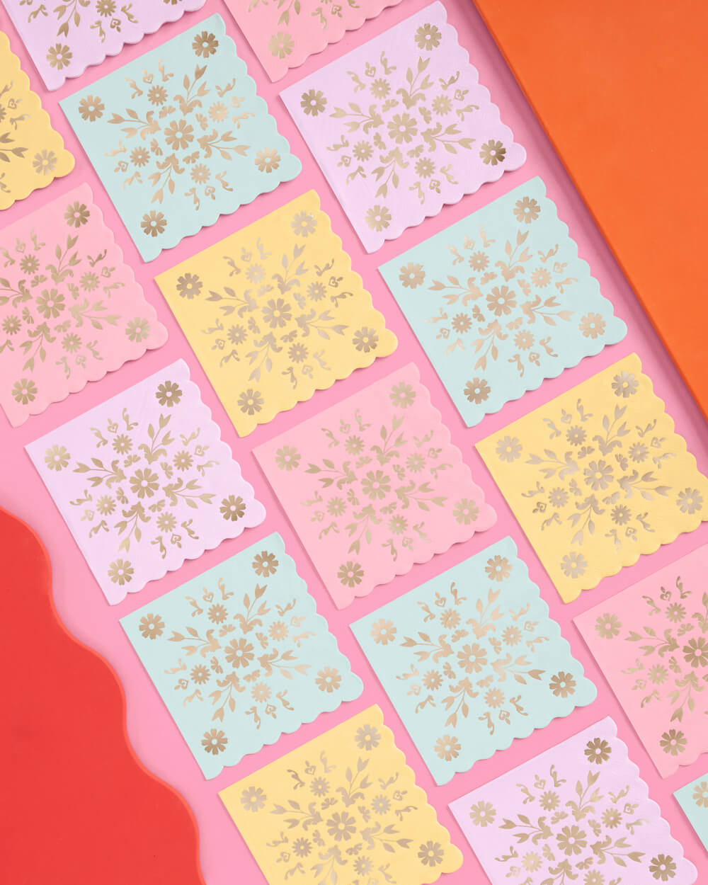 Tea Time Napkins - 24 foil napkins