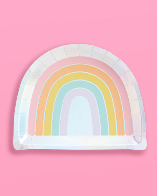 Rainbow Plates - 25 paper plates