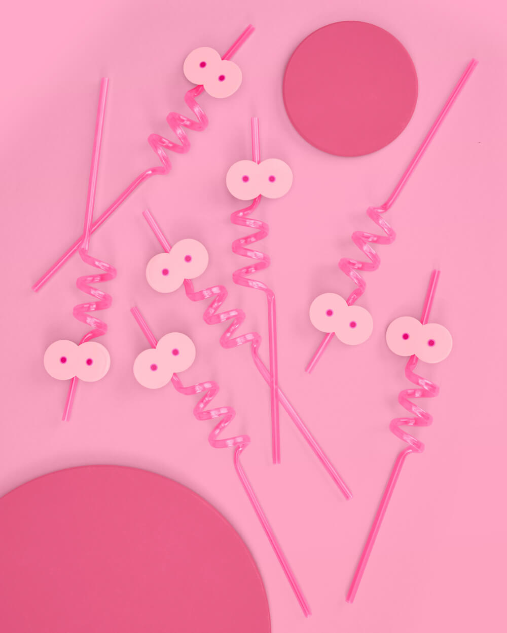 Breast In Show Straws - 8 reusable straws