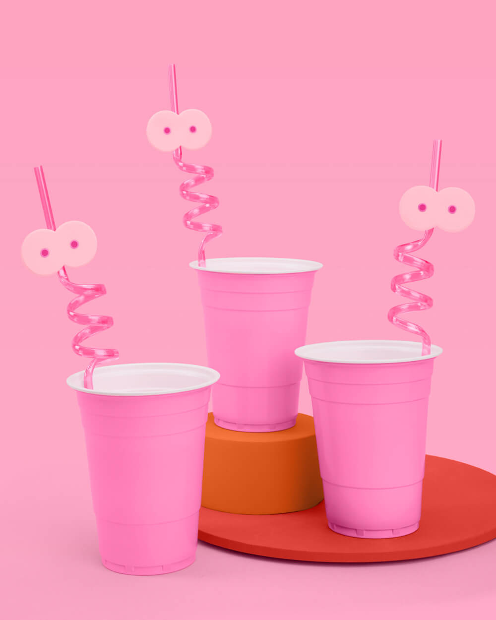 Breast In Show Straws - 8 reusable straws