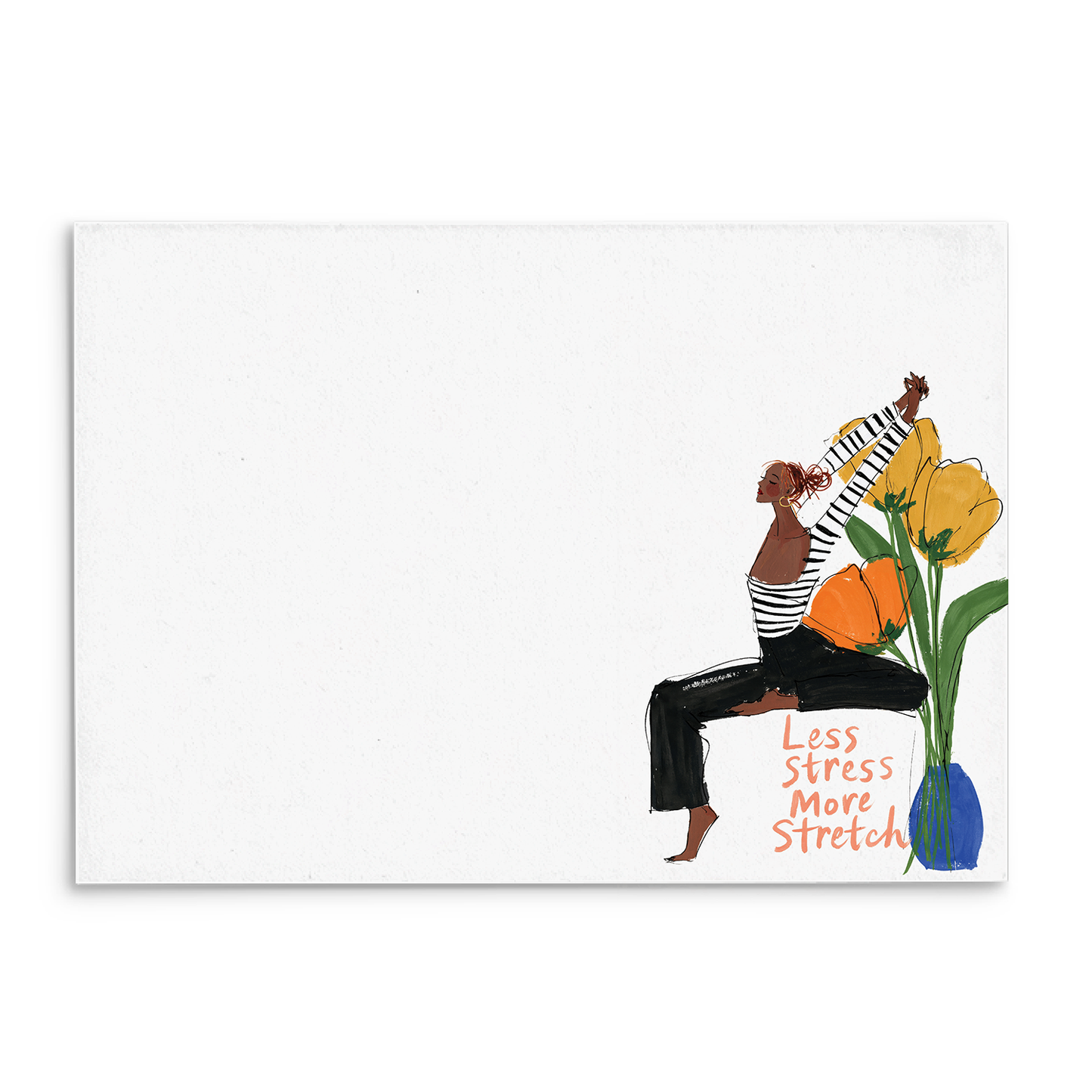 Yoga Stretch Panel Note Cards A2 - 10