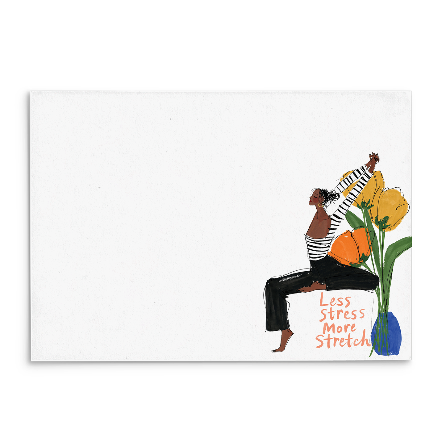 Yoga Stretch Panel Note Cards A2 - 8