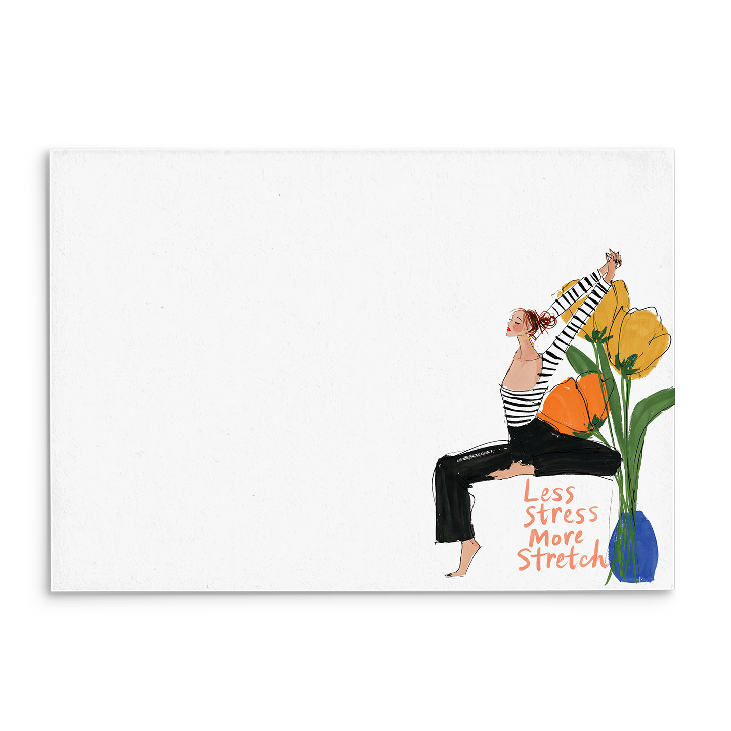 Yoga Stretch Panel Note Cards A2 - 9
