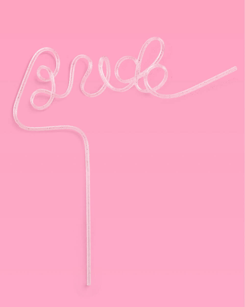 Shimmer Bride Straw - XL glitter Bride straw