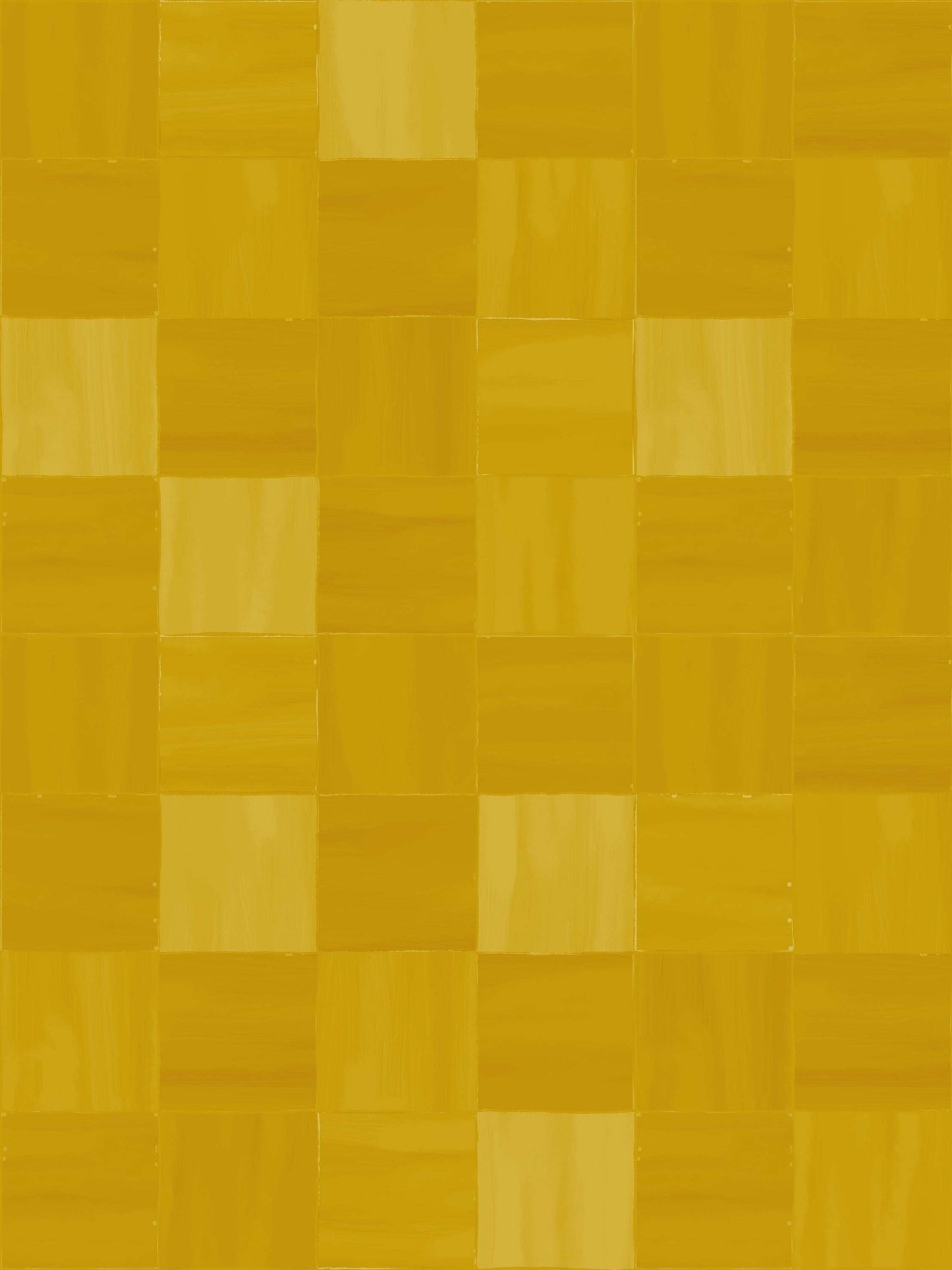 Zellige Wallpaper, mustard