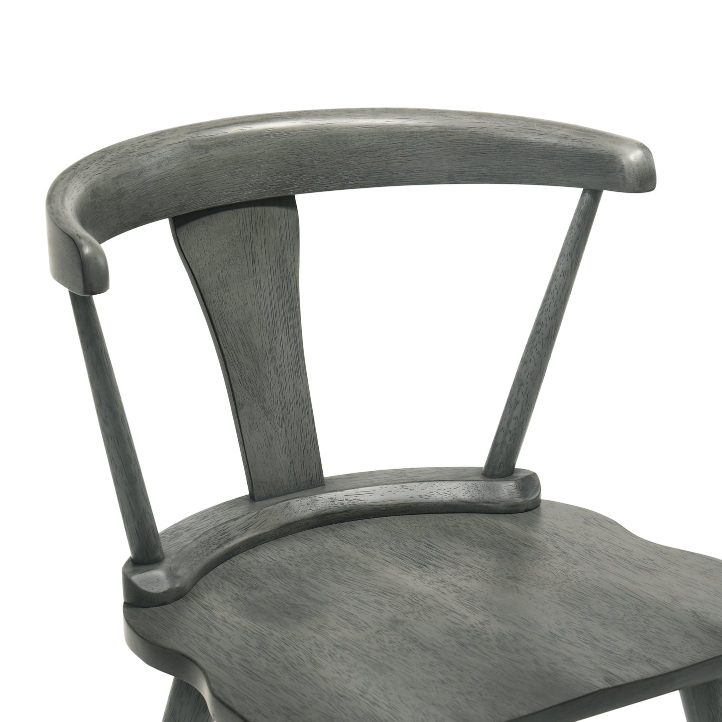 [Set of 2] Rustic Farmhouse Dining Chairs, Solid Wood Side Chairs for Kitchen & Dining Room, Easy Assembly