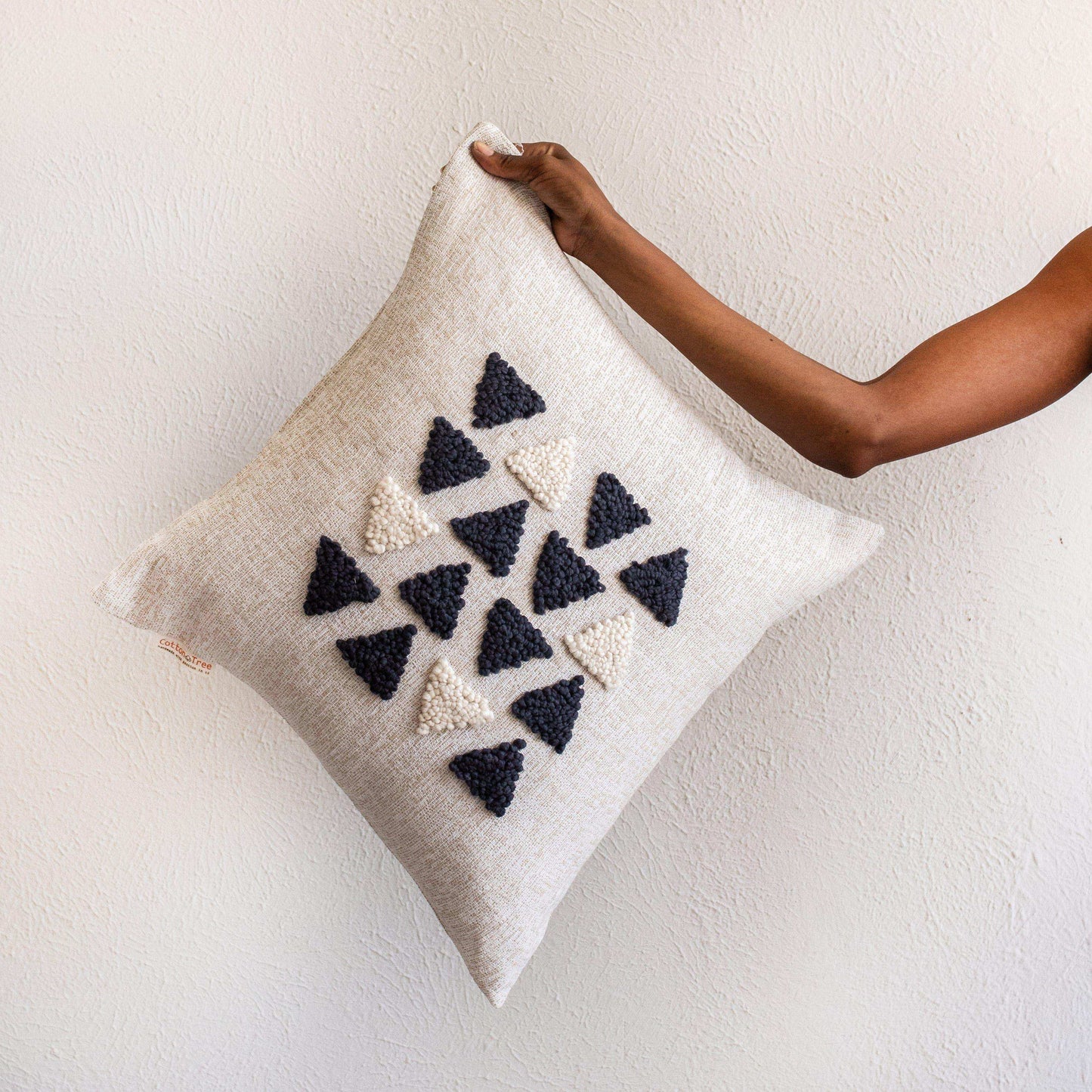 AfriScandi Harvest Wool + Cotton Throw Pillow