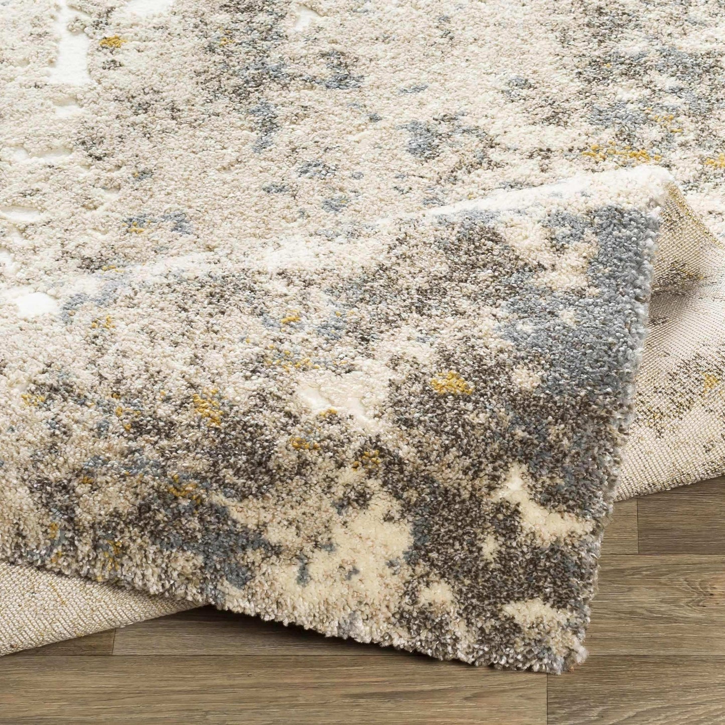 Alabaster Abstract Thick Luxe Rug