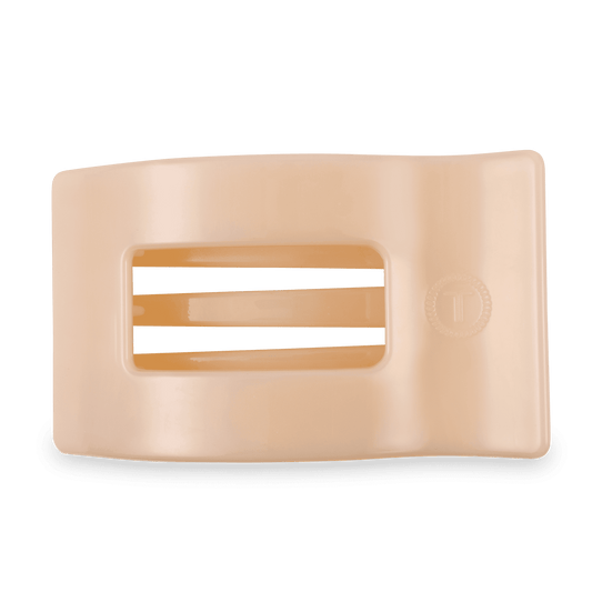 Almond Beige Large Flat Rectangle Hair Clip