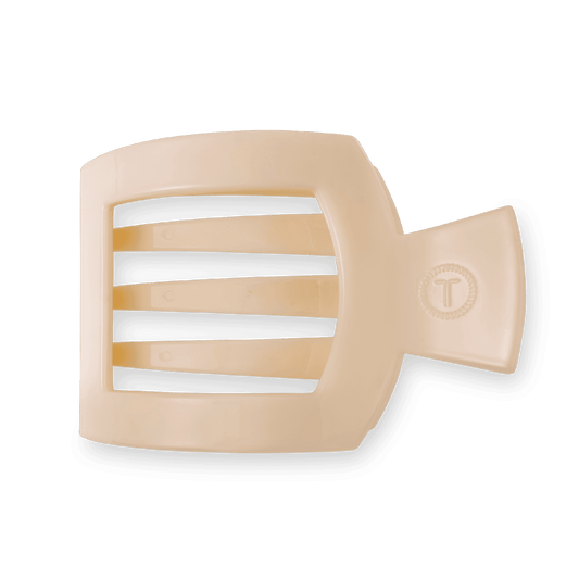 Almond Beige Large Flat Square Hair Clip