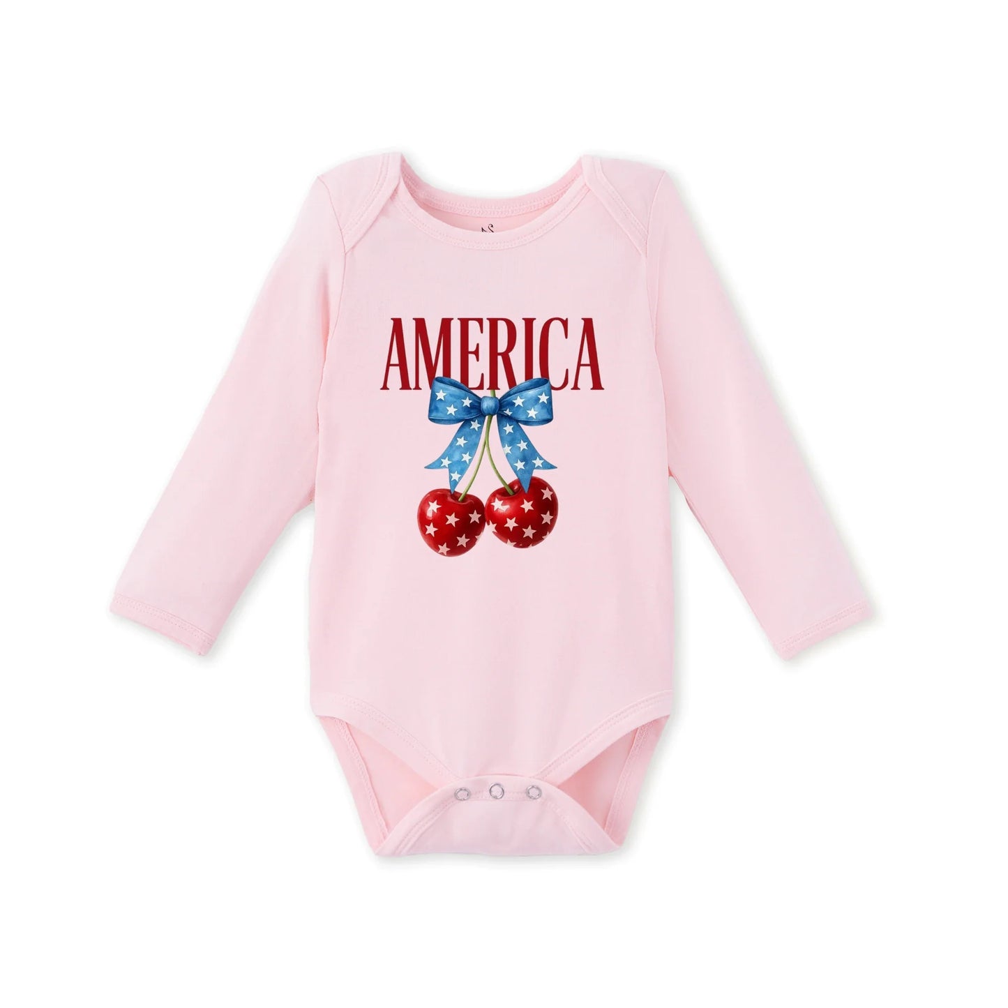 American Cherry Bamboo Baby Onesie