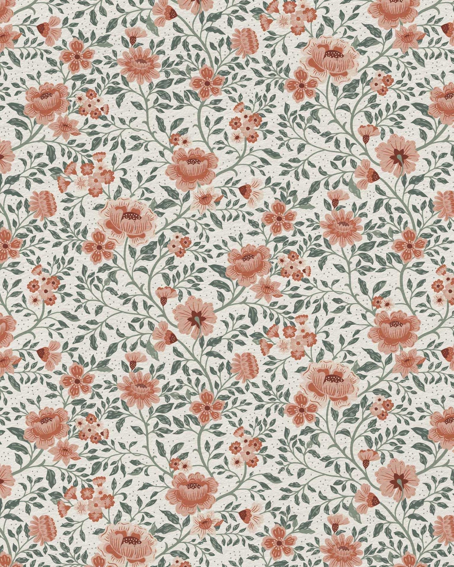 Annabelle Wallpaper in Clay Garden
