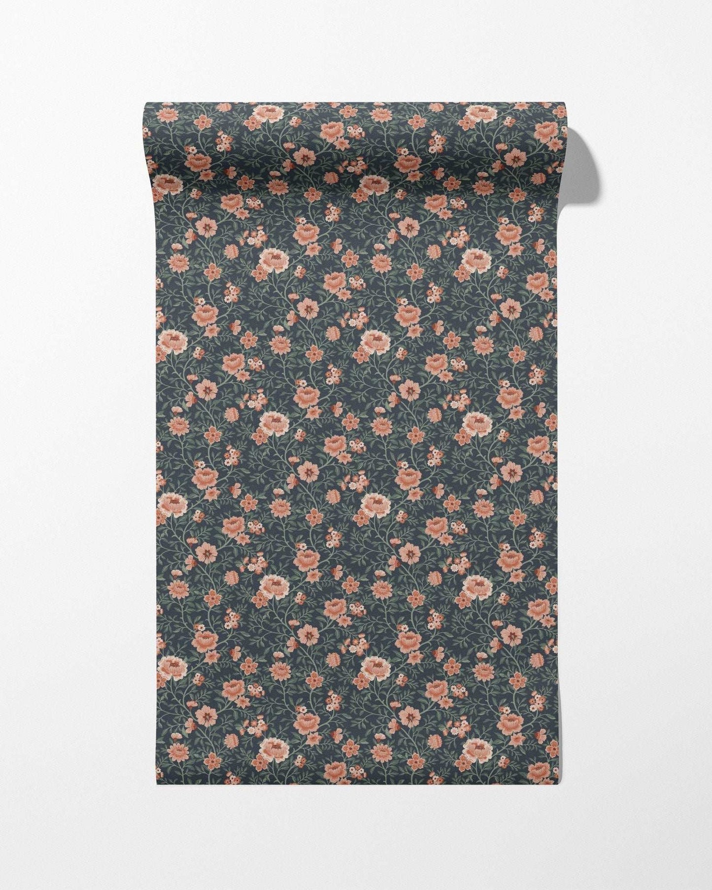 Annabelle Wallpaper in Terracotta Night