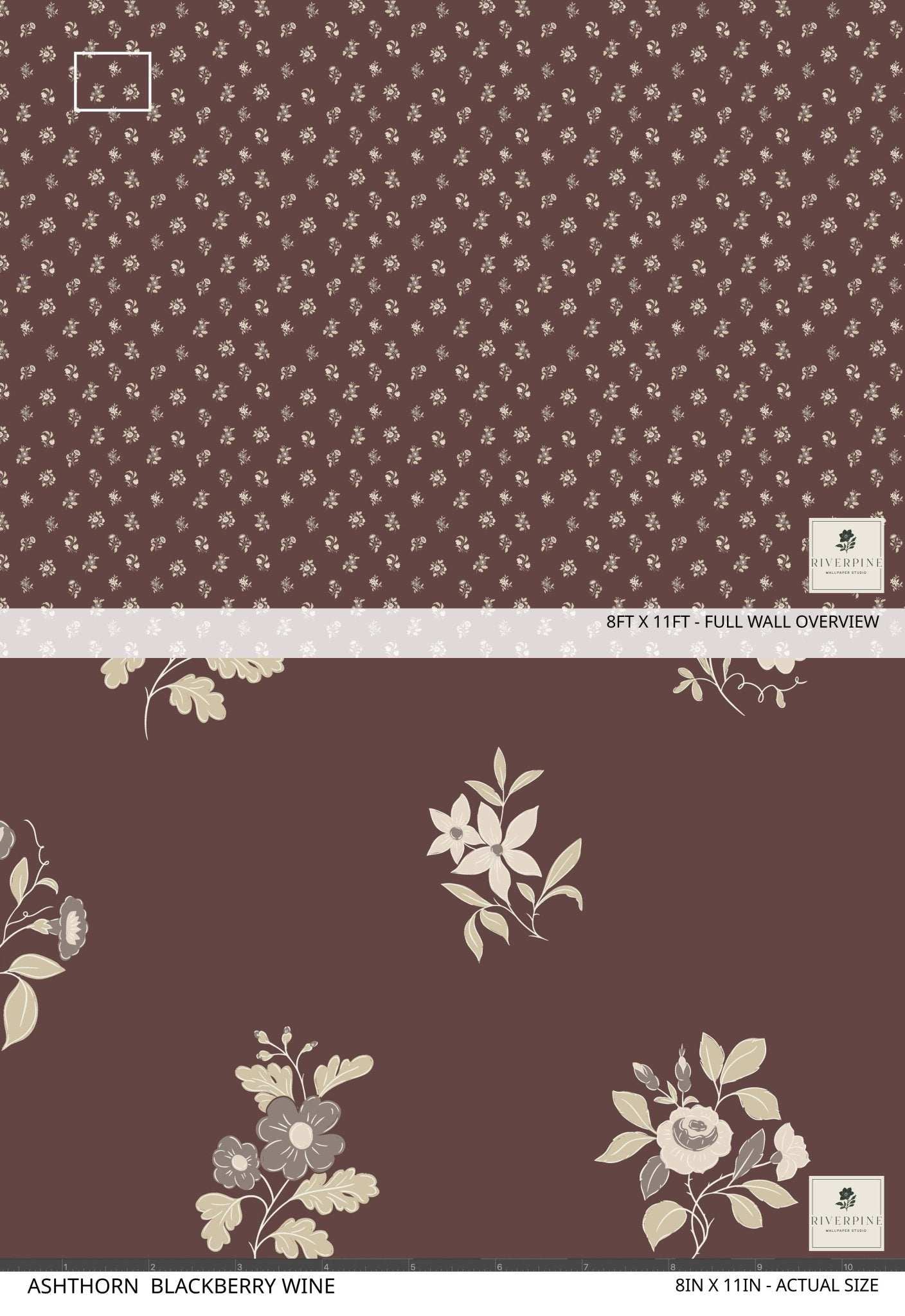 Ashthorn Wallpaper Blackberry Wine