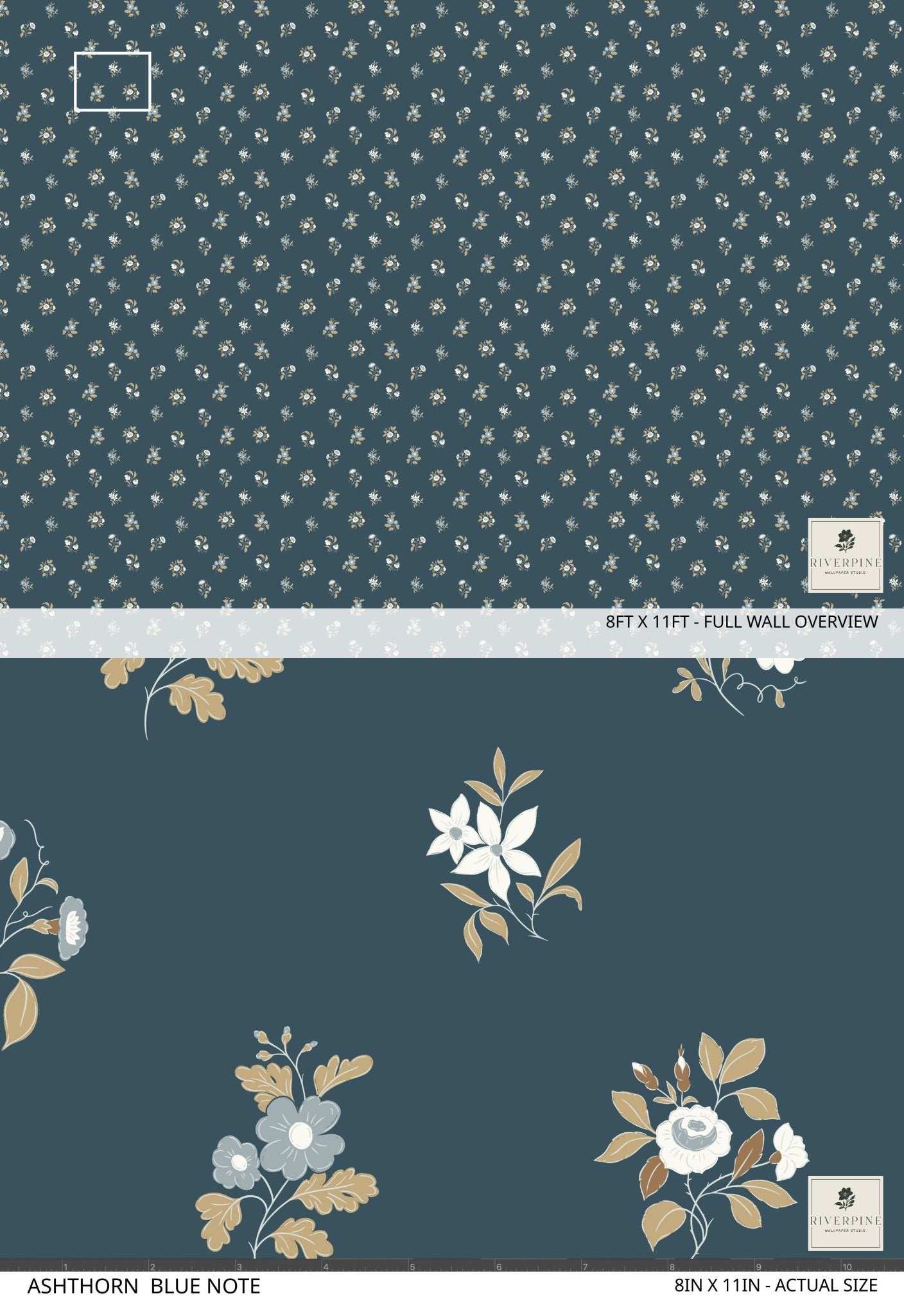 Ashthorn Wallpaper Blue Note