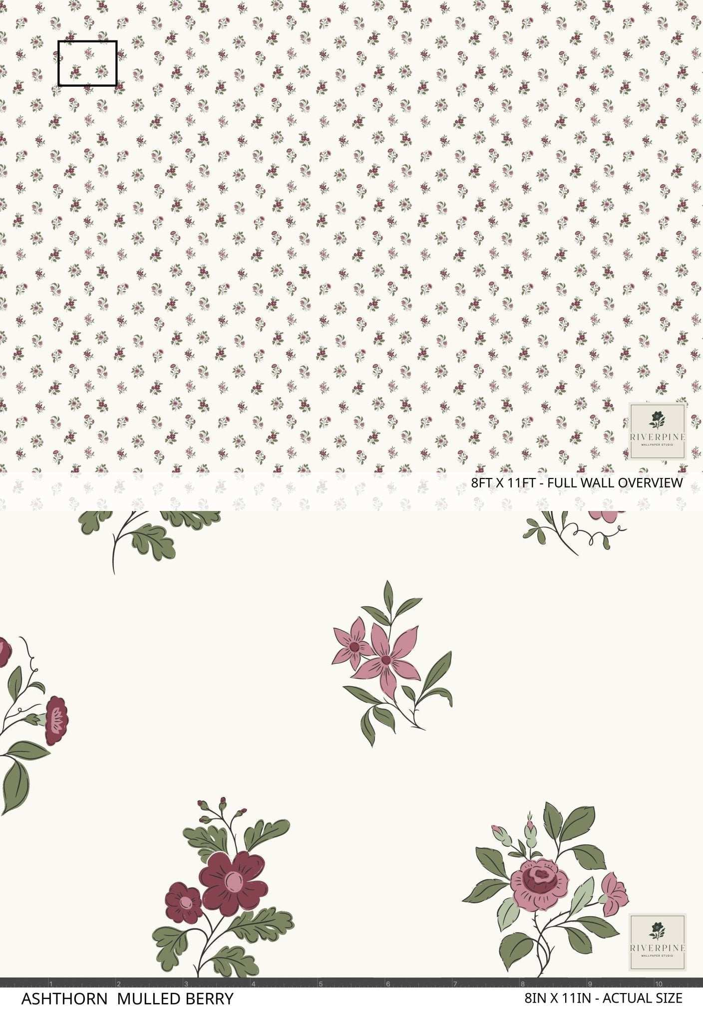 Ashthorn Wallpaper Mulled Berry