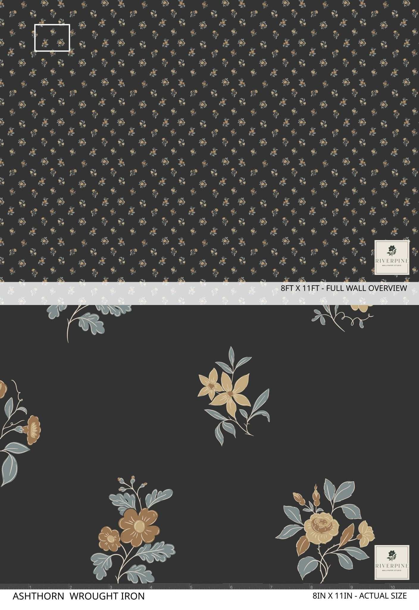 Ashthorn Wallpaper Wrought Iron
