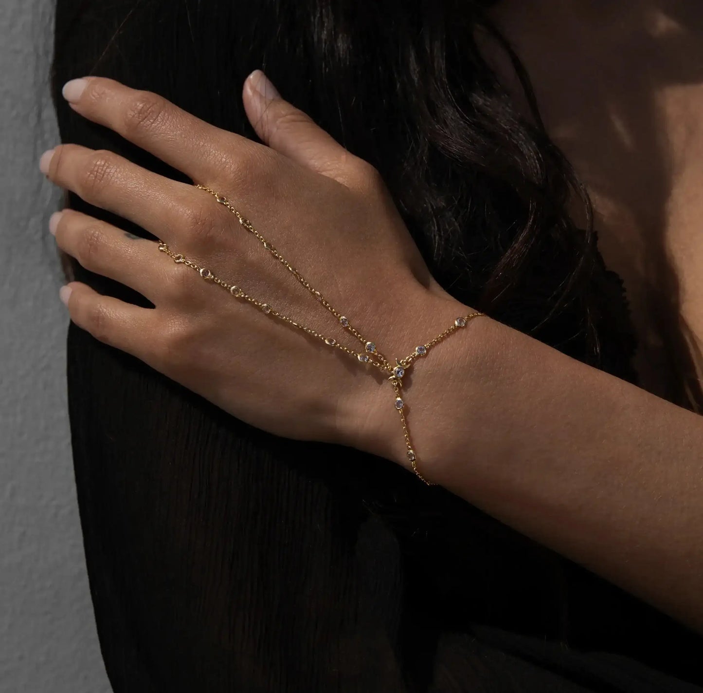 Triple Moon Hand Chain