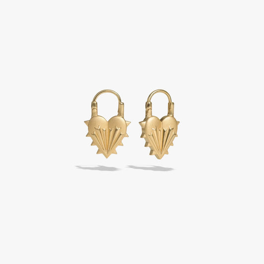 Spiked Heart Earrings
