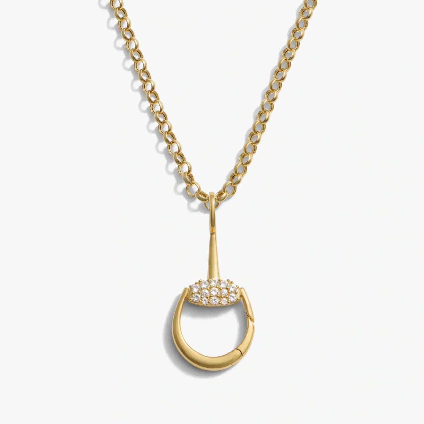 Horsebit Charm Link Necklace