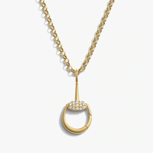 Horsebit Charm Link Necklace