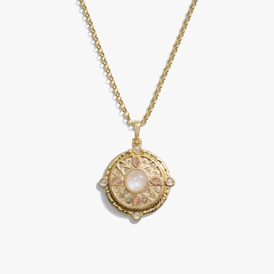 Pink Manifestation Locket Necklace