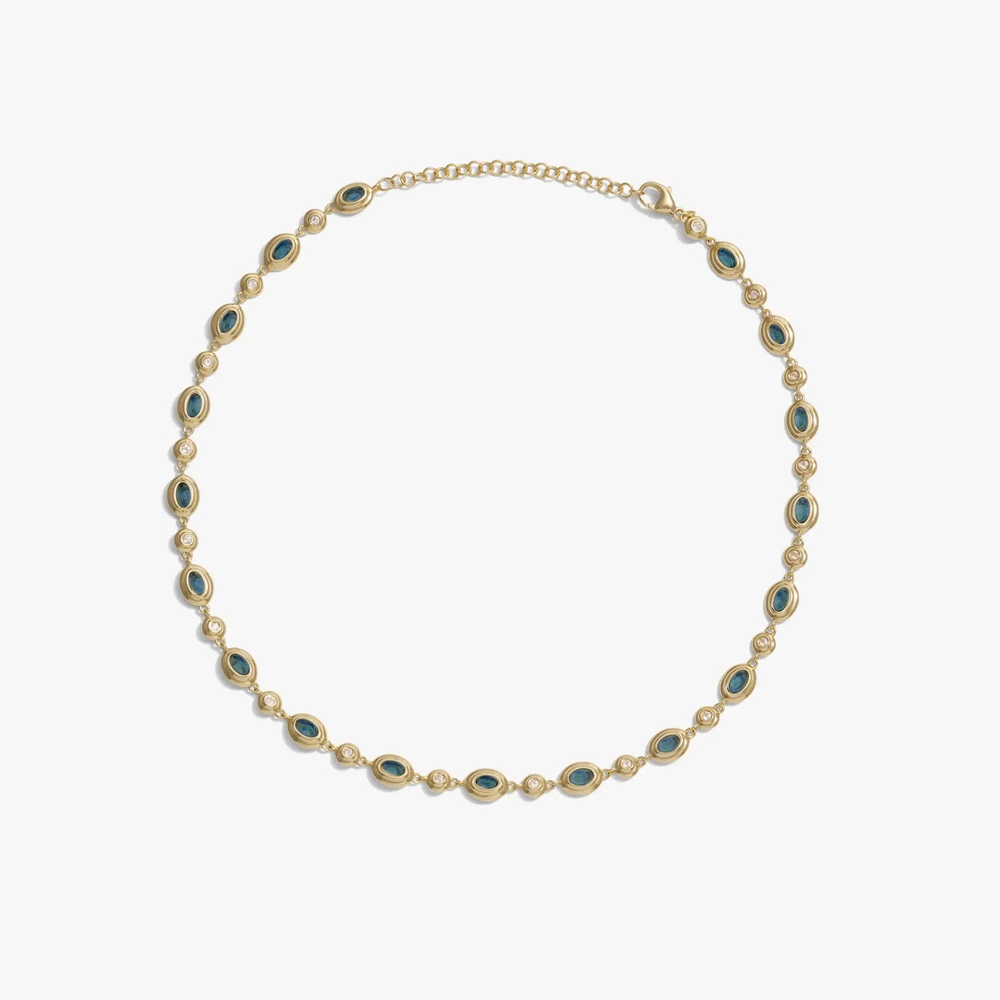 Gemstone Tennis Necklace