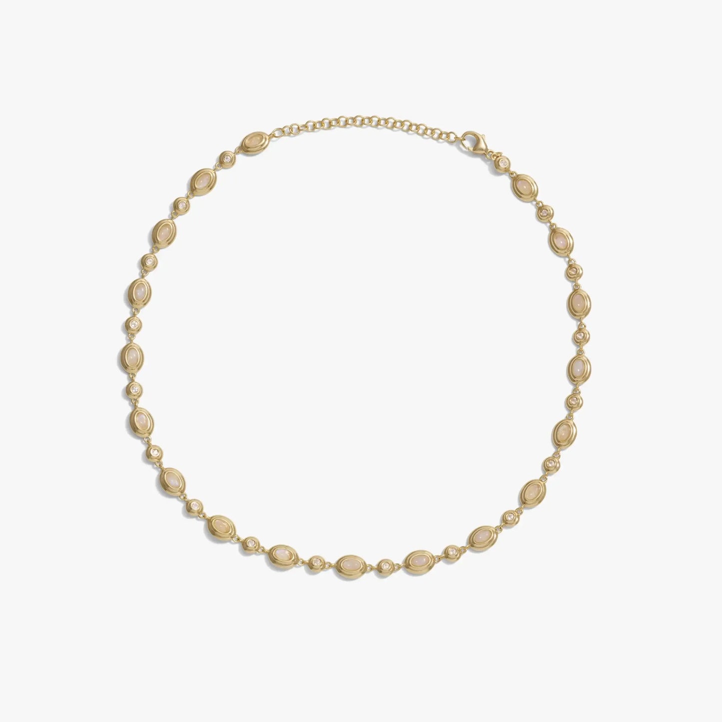 Gemstone Tennis Necklace