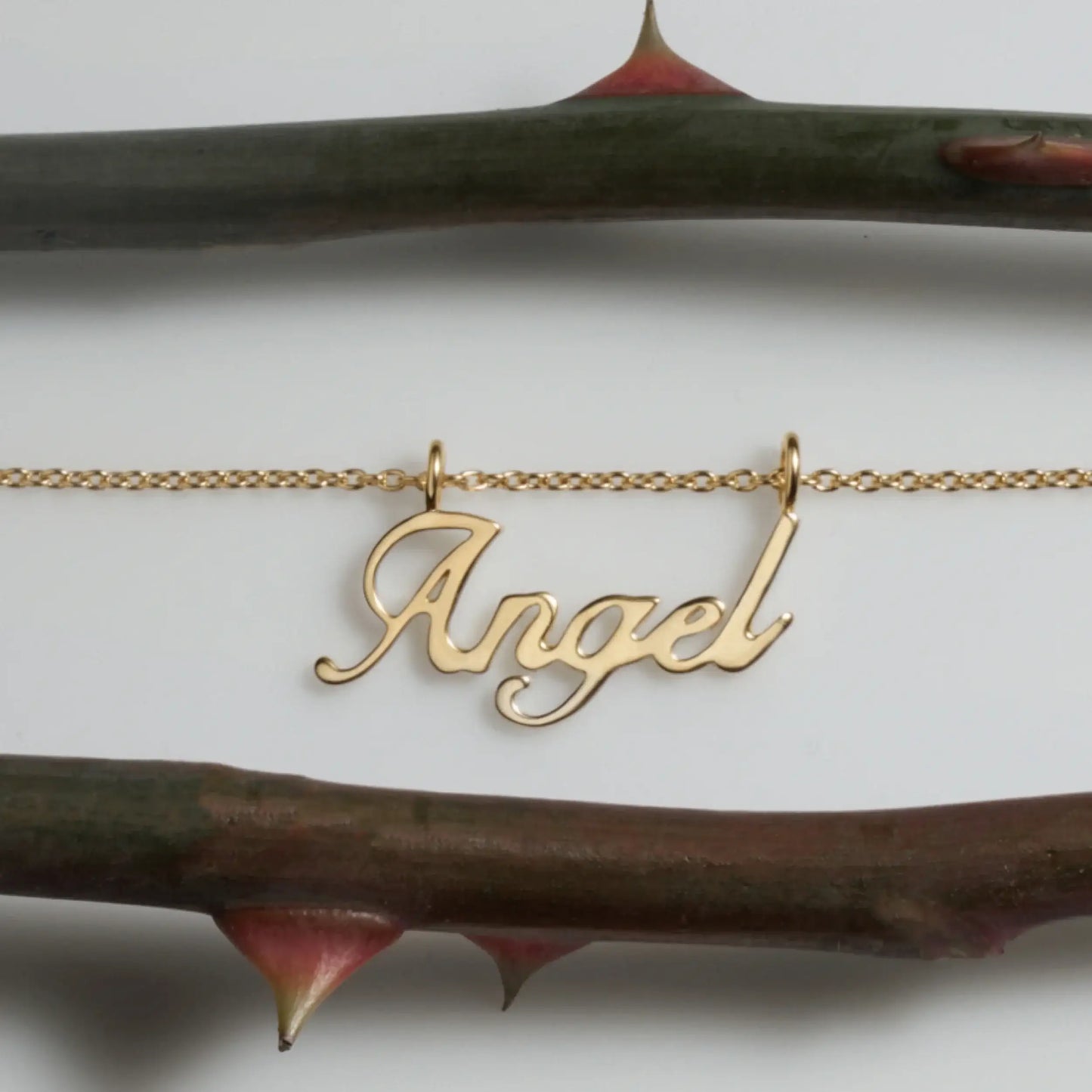 Angel Nameplate Necklace