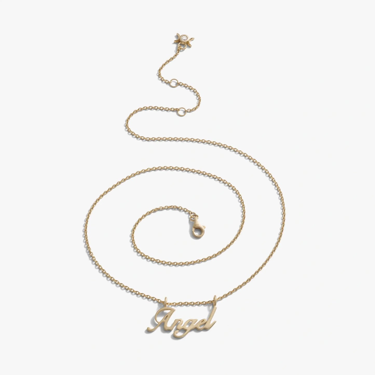 Angel Nameplate Necklace
