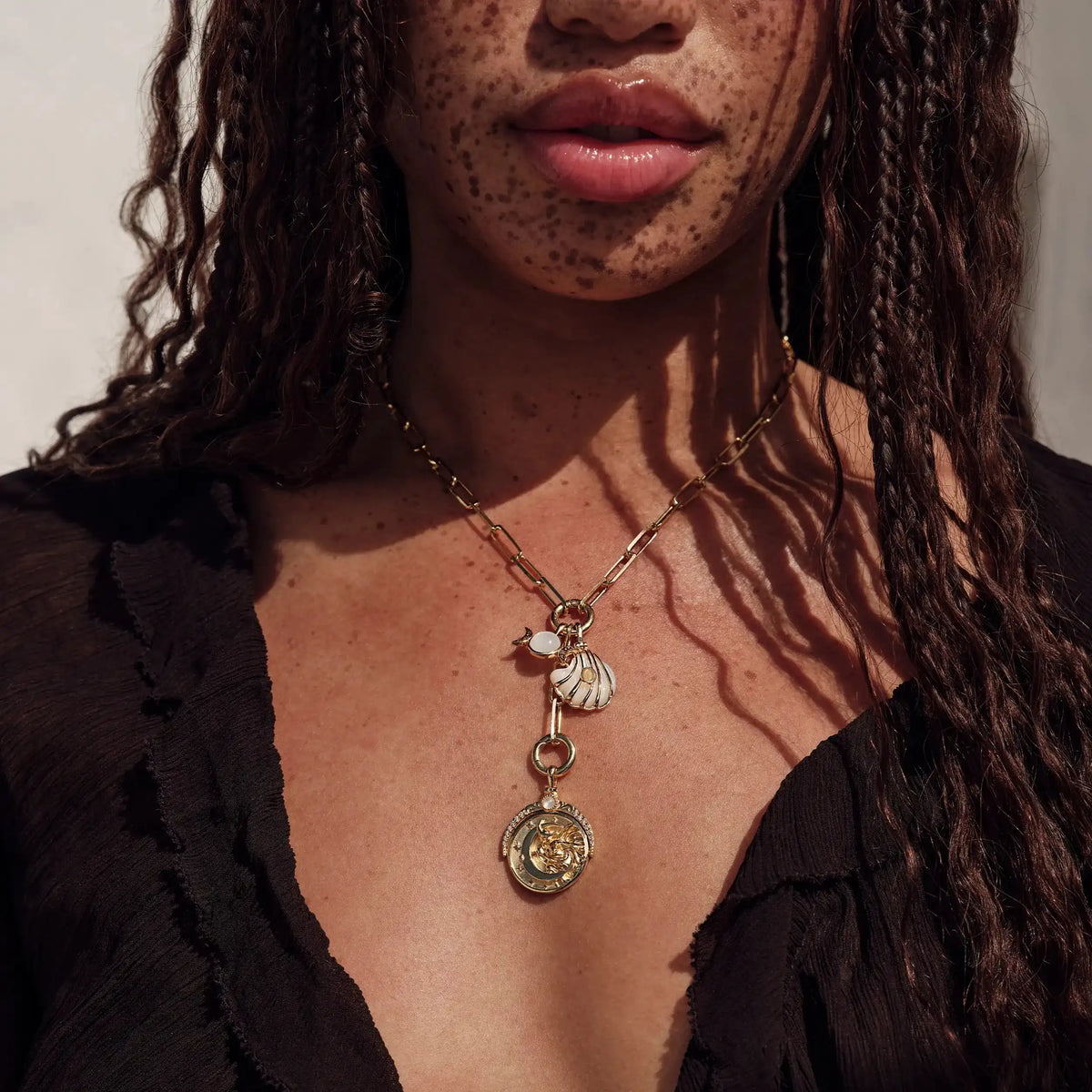 Lariat Charm Collector Necklace