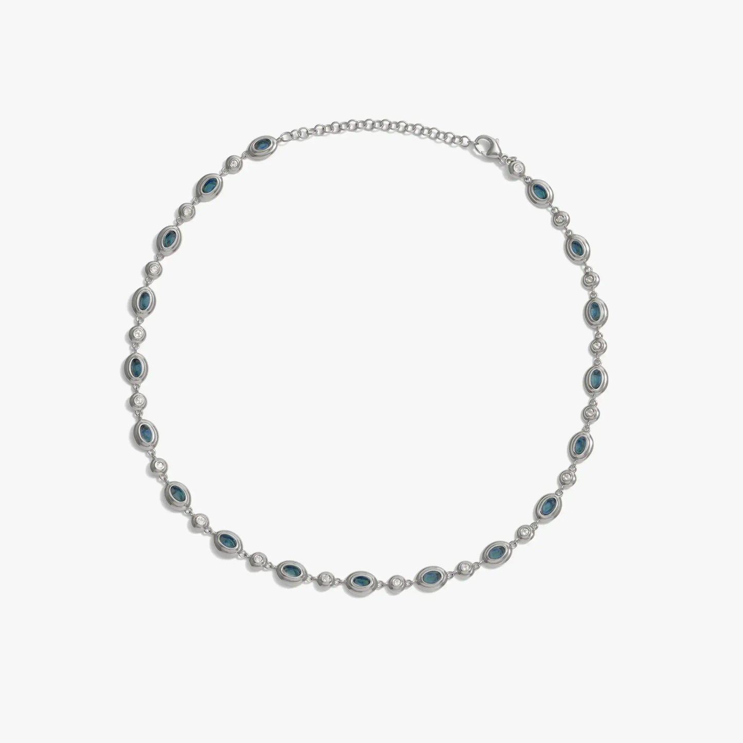Gemstone Tennis Necklace