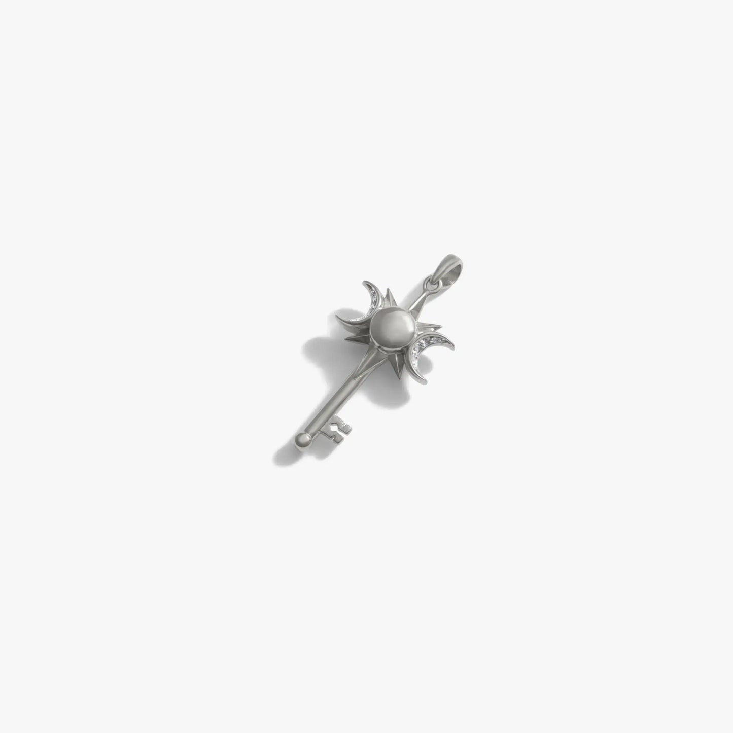 Mini Triple Moon Key Amulet