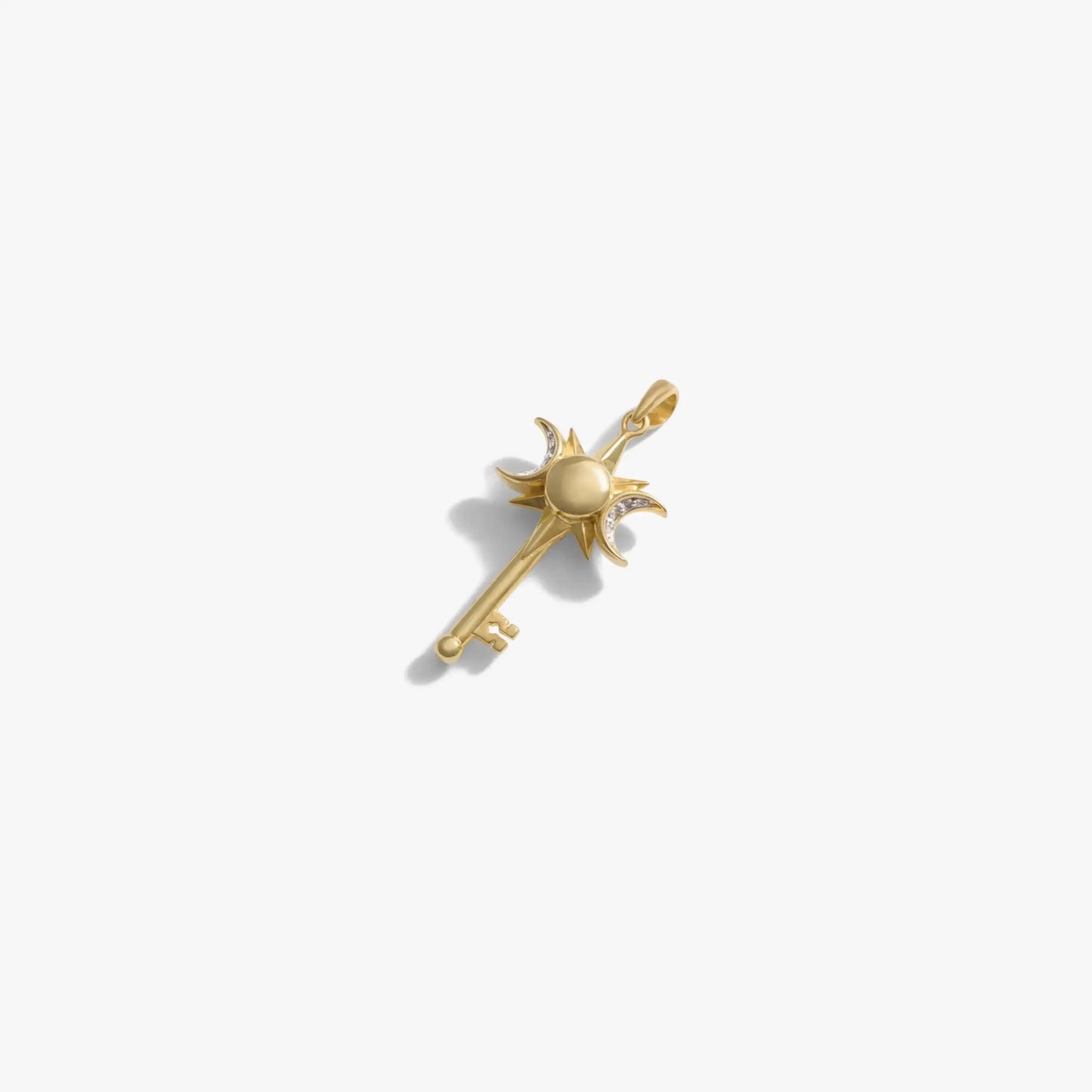 Mini Triple Moon Key Amulet
