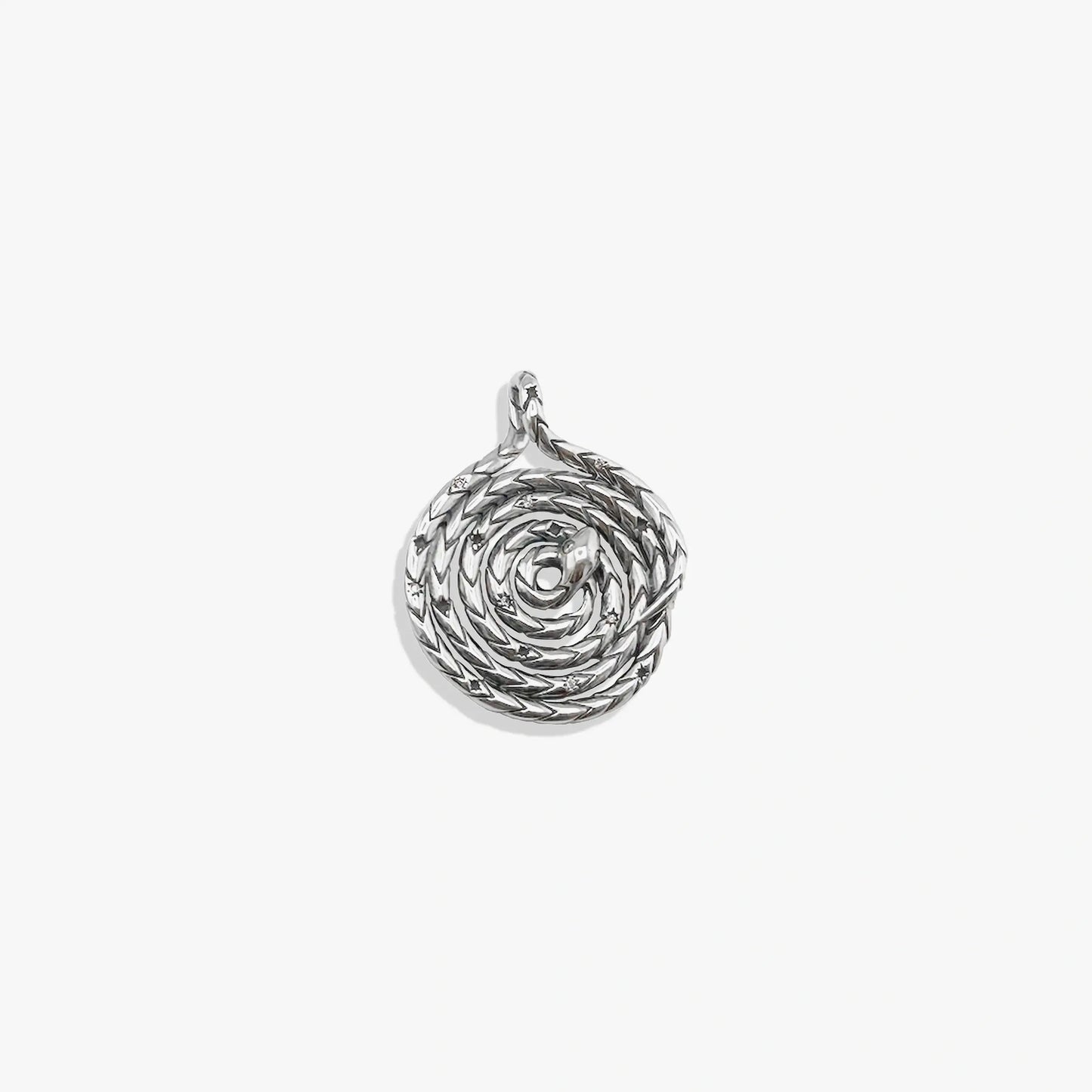 Sapphire Spiral Snake Coin