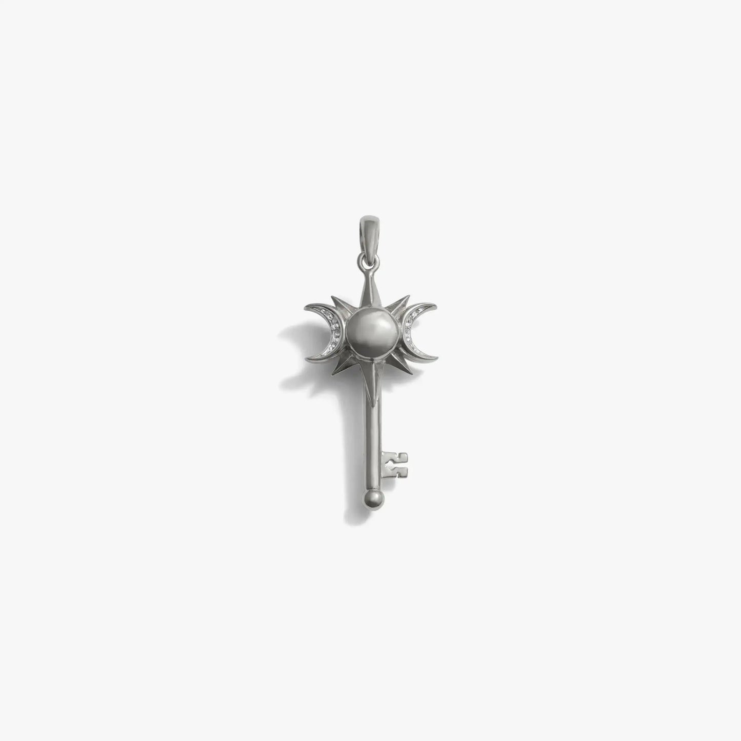 Mini Triple Moon Key Amulet
