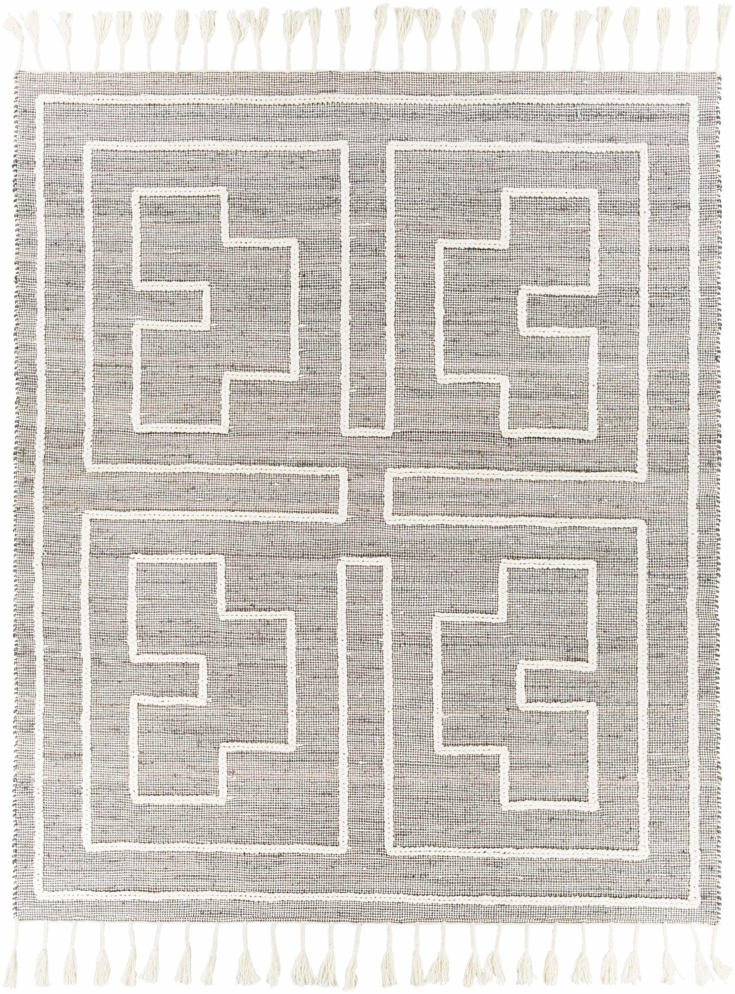 Azra Tasseled Jute&Wool Rug - Clearance