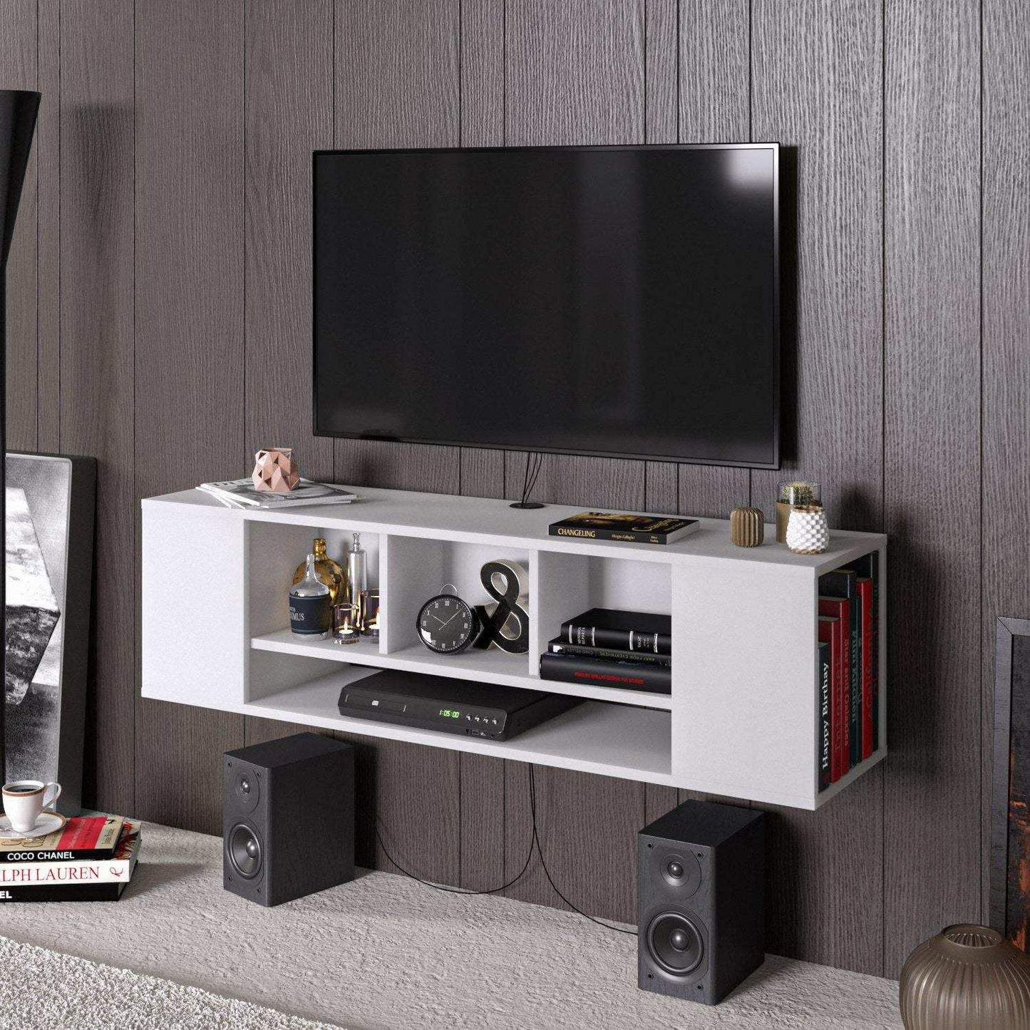 Paldi 53" Wide Floating TV Stand & Media Console