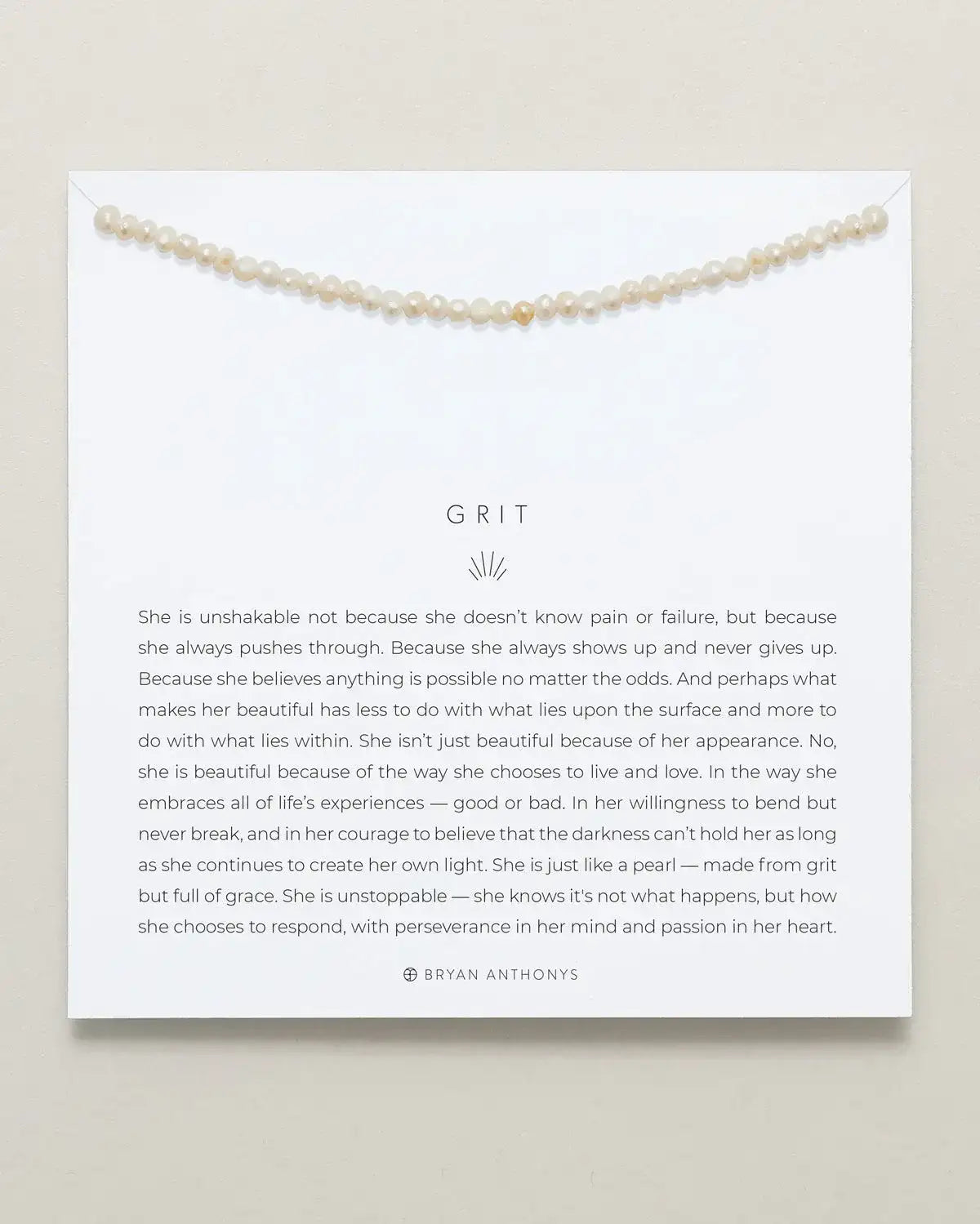 Grit Seed Pearl Anklet